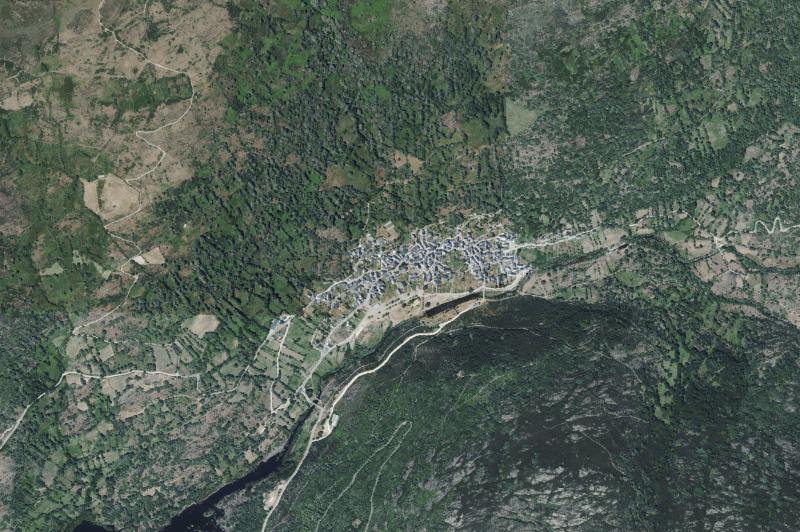 Ortofoto actual del núcleo de Porto