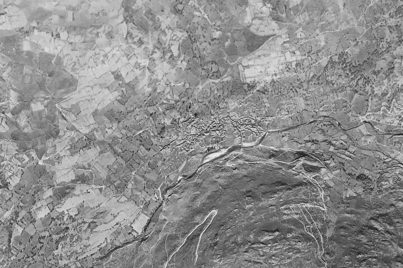Ortofoto de 1956-1957 del núcleo de Porto