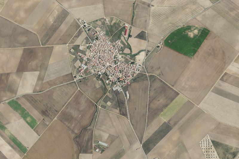 Ortofoto actual del núcleo de Pozoantiguo