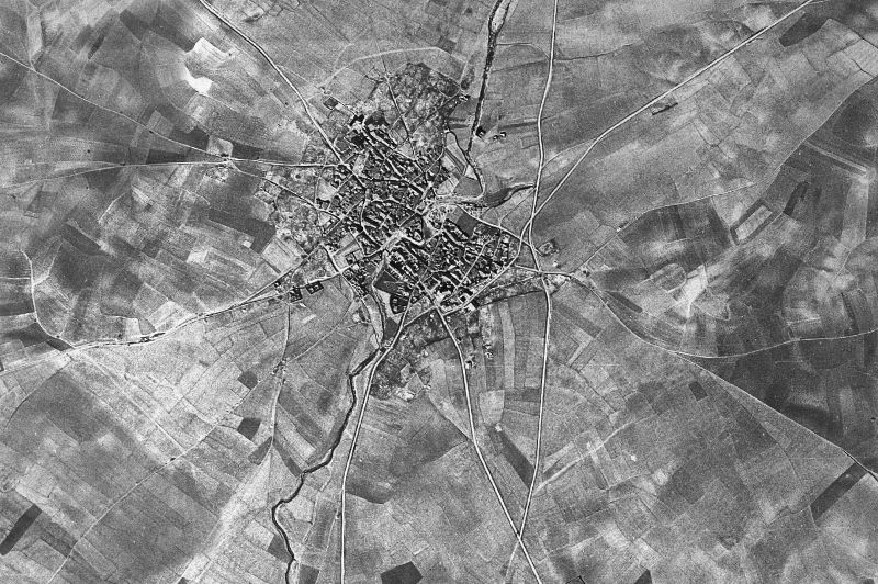 Ortofoto de 1956-1957 del núcleo de Pozoantiguo