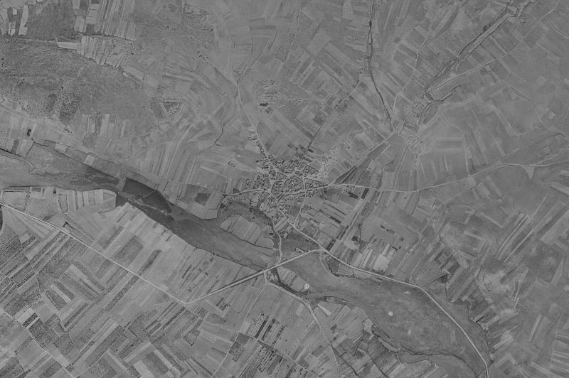 Ortofoto de 1956-1957 del núcleo de Quintanilla de Urz