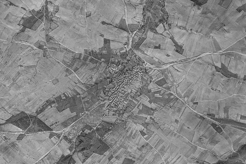 Ortofoto de 1956-1957 del núcleo de Samir de los Caños
