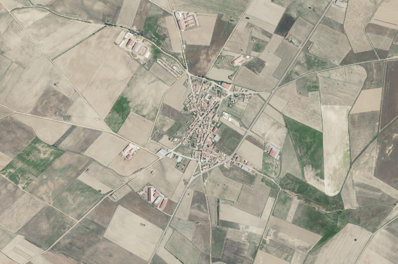 Ortofoto actual del núcleo de San Agustín del Pozo
