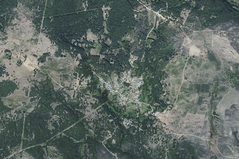 Ortofoto actual del núcleo de San Justo