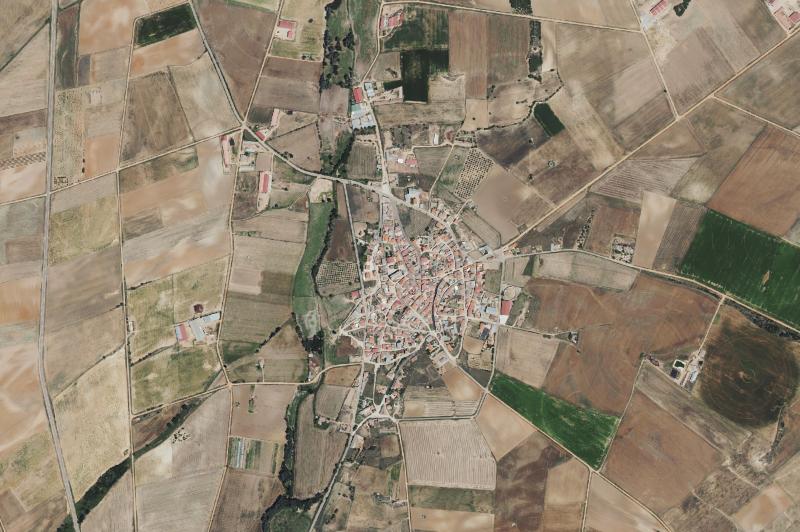 Ortofoto actual del núcleo de San Miguel de la Ribera