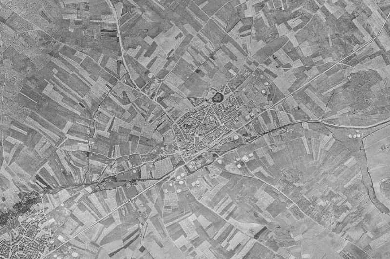 Ortofoto de 1956-1957 del núcleo de San Miguel del Valle