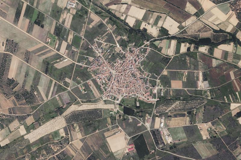 Ortofoto actual del núcleo de San Pedro de Ceque