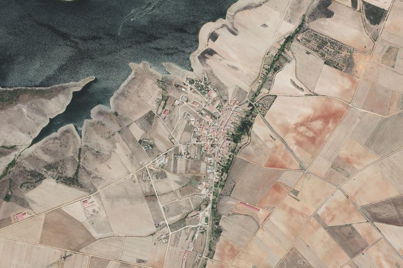 Ortofoto actual del núcleo de San Pedro de la Nave-Almendra