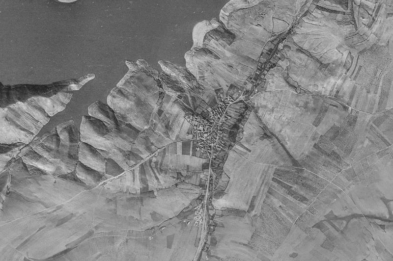 Ortofoto de 1956-1957 del núcleo de San Pedro de la Nave-Almendra