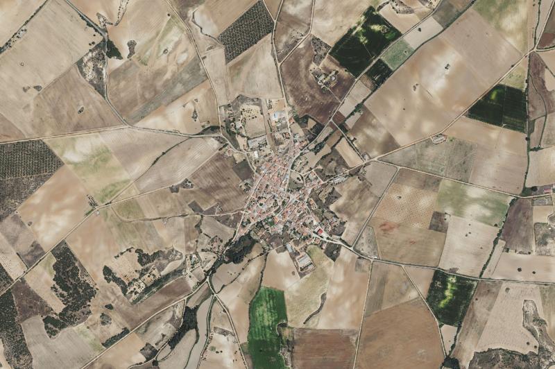 Ortofoto actual del núcleo de Santa Clara de Avedillo
