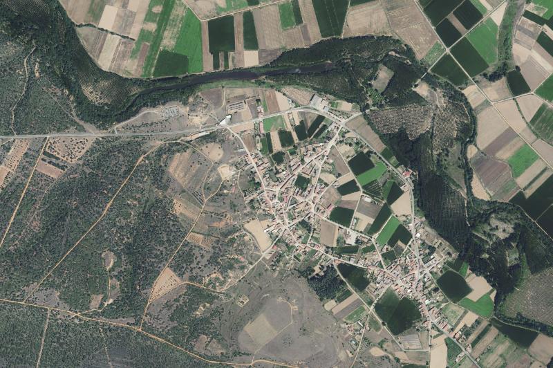 Ortofoto actual del núcleo de Santa María de la Vega