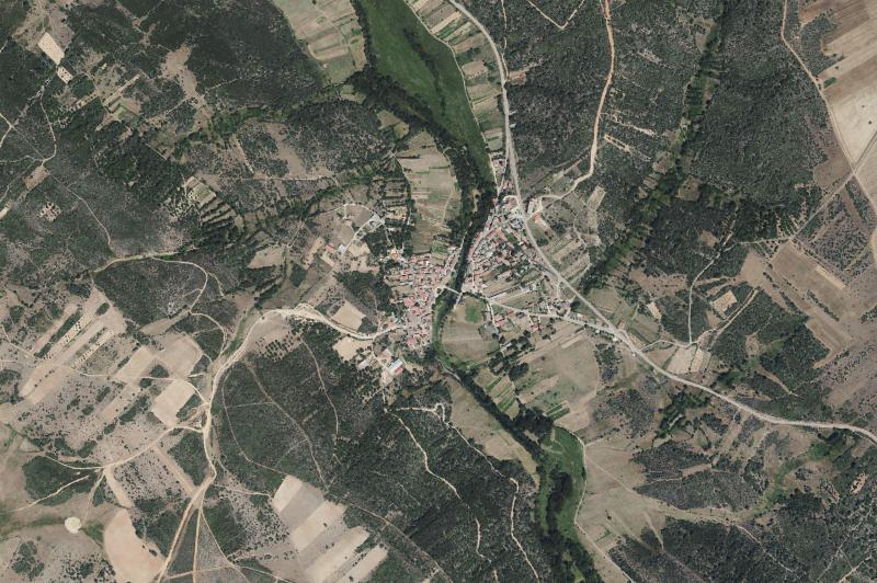 Ortofoto actual del núcleo de San Vicente de la Cabeza