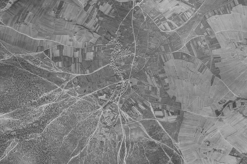 Ortofoto de 1956-1957 del núcleo de San Vitero