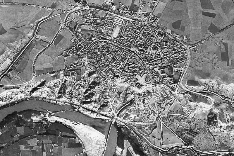 Ortofoto de 1956-1957 del núcleo de Toro