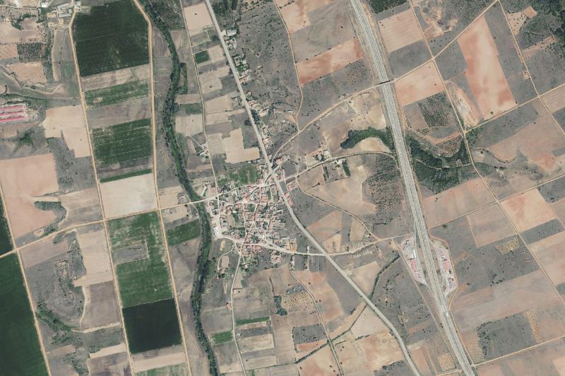Ortofoto actual del núcleo de La Torre del Valle