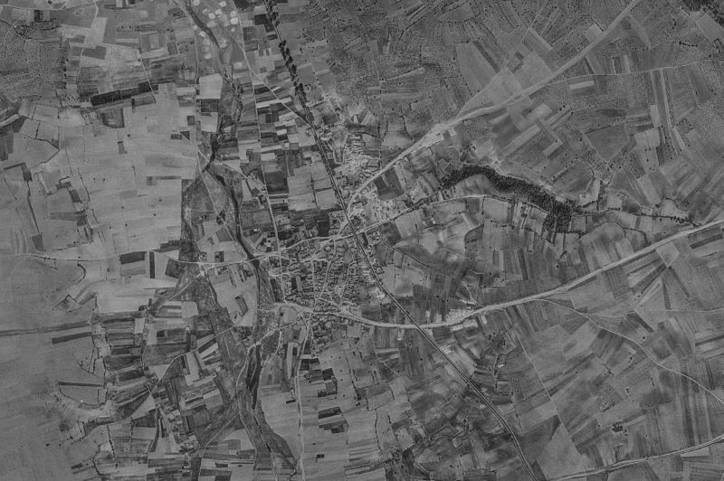 Ortofoto de 1956-1957 del núcleo de La Torre del Valle