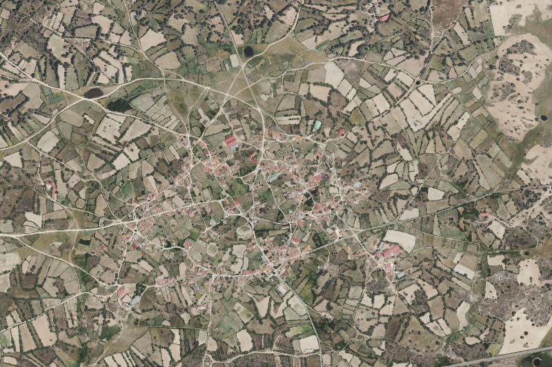 Ortofoto actual del núcleo de Torregamones