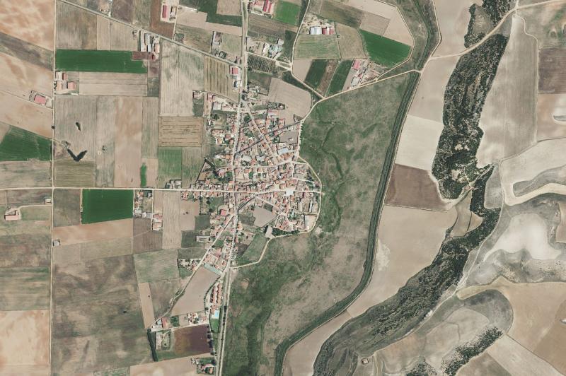 Ortofoto actual del núcleo de Torres del Carrizal