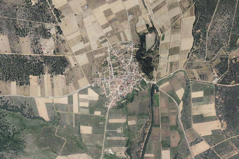 Ortofoto actual del núcleo de Uña de Quintana