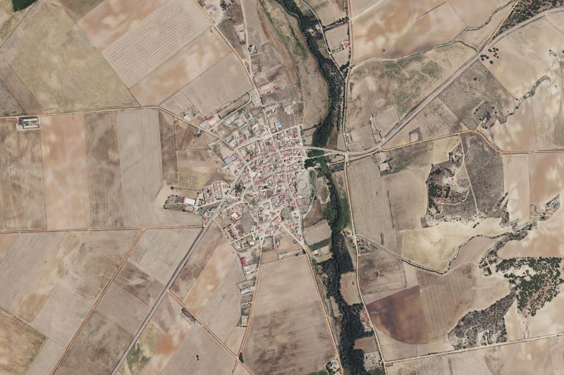 Ortofoto actual del núcleo de Vadillo de la Guareña