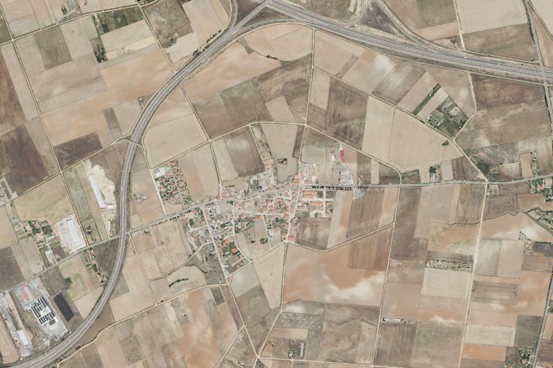 Ortofoto actual del núcleo de Valcabado