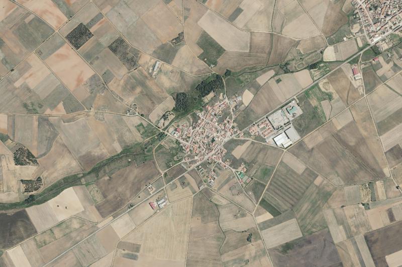 Ortofoto actual del núcleo de Valdescorriel