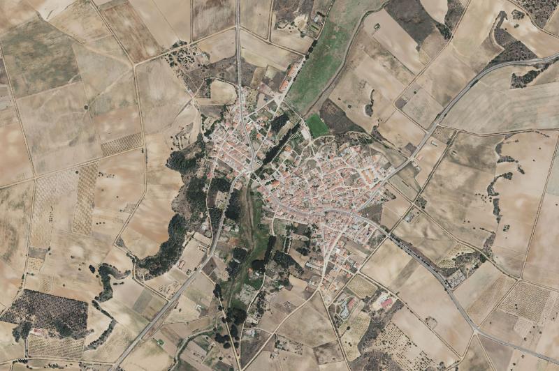 Ortofoto actual del núcleo de Venialbo