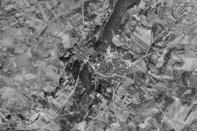 Ortofoto de 1956-1957 del núcleo de Venialbo