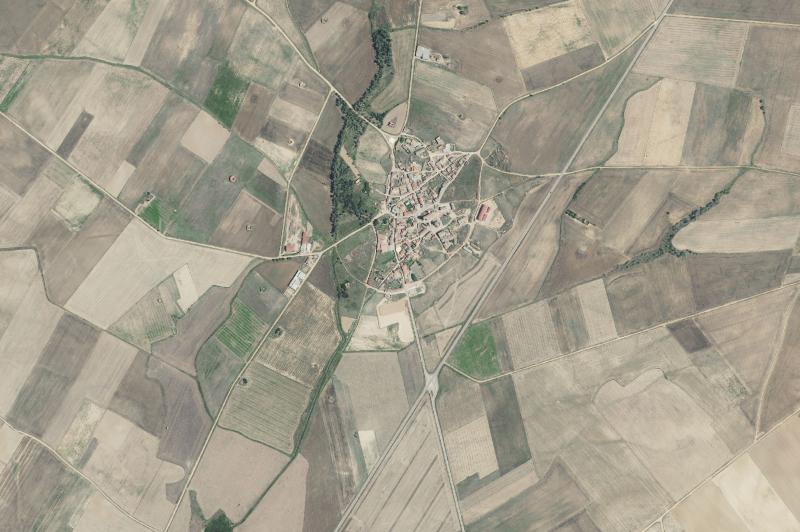 Ortofoto actual del núcleo de Vidayanes