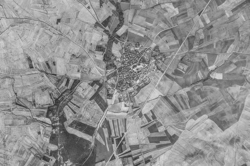 Ortofoto de 1956-1957 del núcleo de Vidayanes