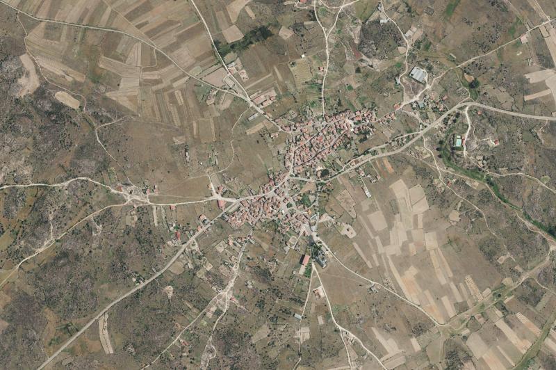 Ortofoto actual del núcleo de Villalcampo
