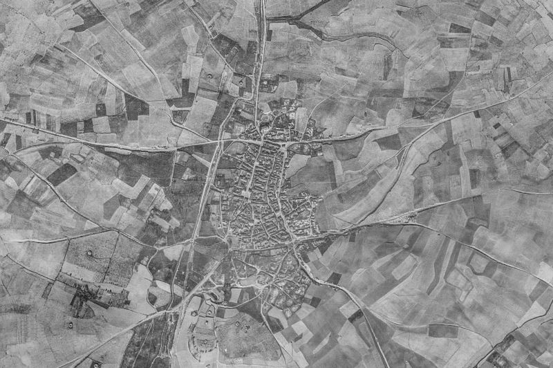 Ortofoto de 1956-1957 del núcleo de Villalobos