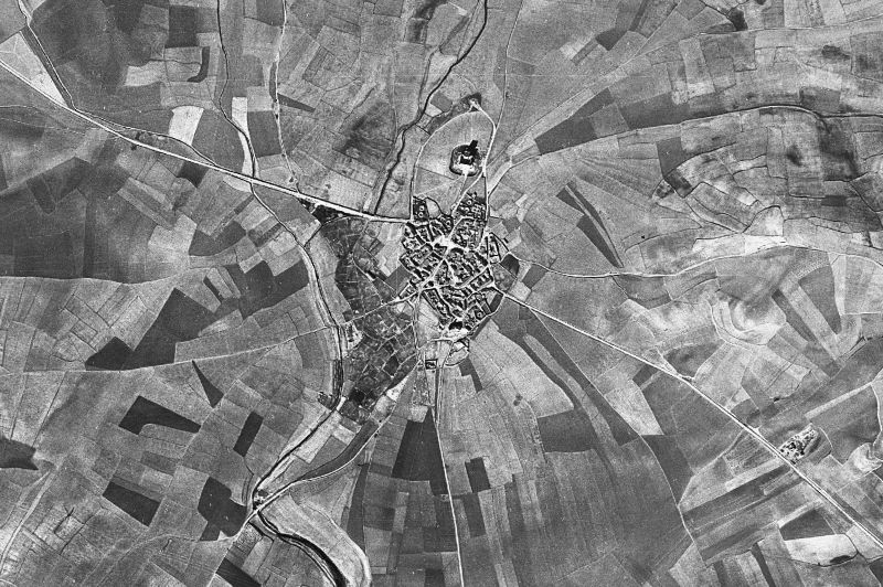 Ortofoto de 1956-1957 del núcleo de Villalonso