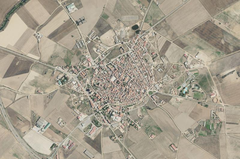 Ortofoto actual del núcleo de Villalpando