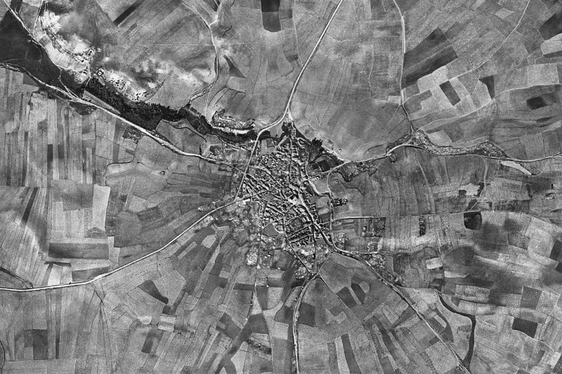 Ortofoto de 1956-1957 del núcleo de Villalube