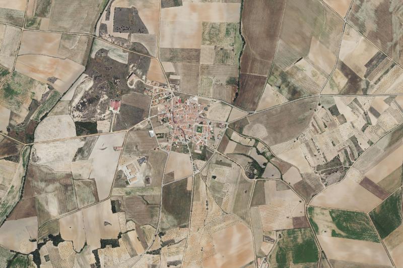 Ortofoto actual del núcleo de Villanueva de Campeán