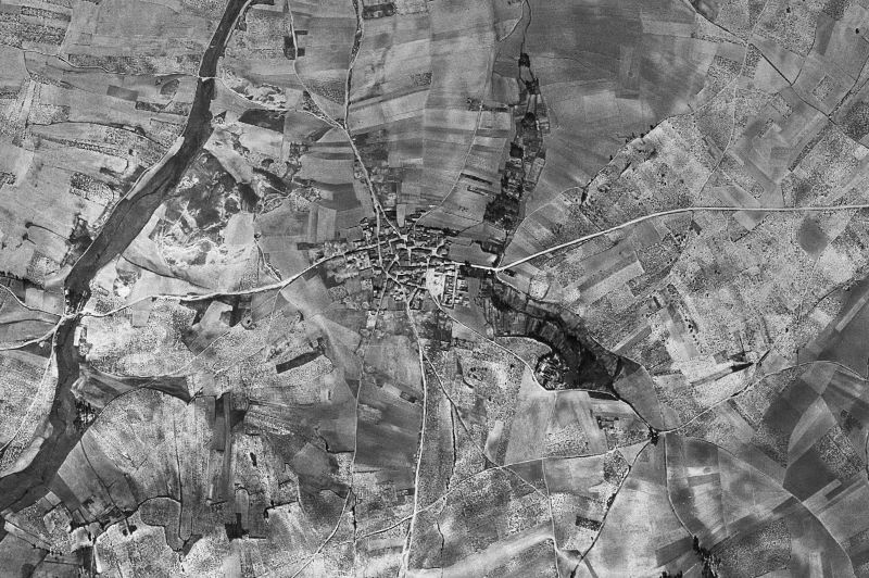 Ortofoto de 1956-1957 del núcleo de Villanueva de Campeán