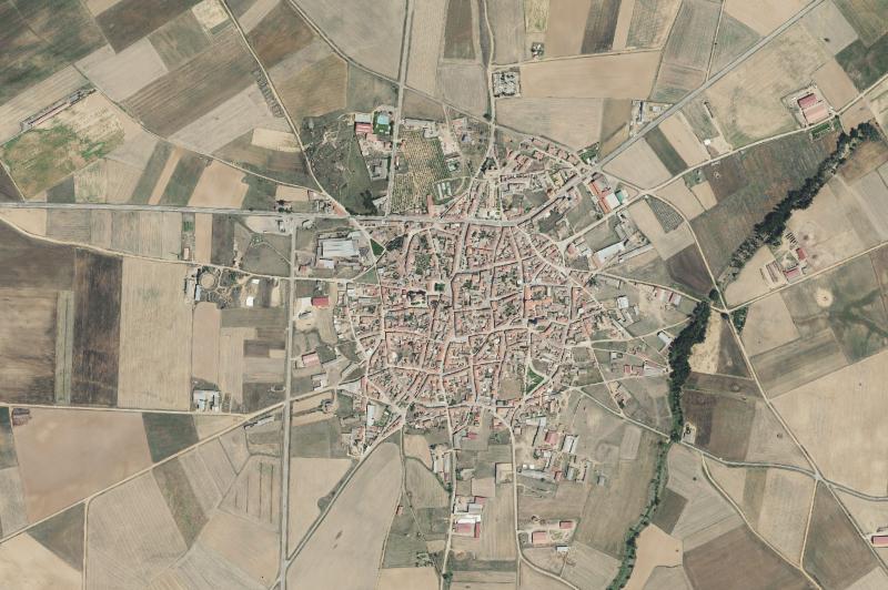 Ortofoto actual del núcleo de Villanueva del Campo