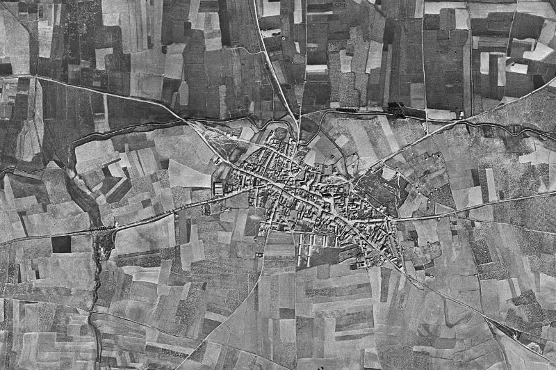 Ortofoto de 1956-1957 del núcleo de Villaralbo