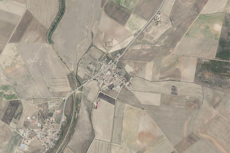 Ortofoto actual del núcleo de Villárdiga