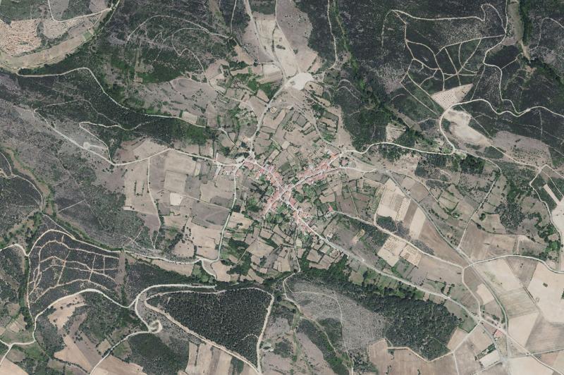 Ortofoto actual del núcleo de Viñas