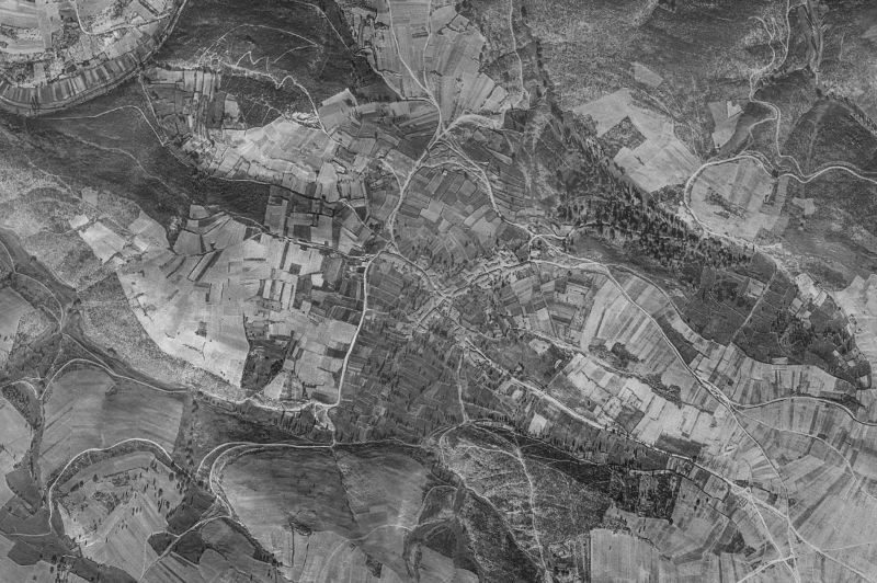 Ortofoto de 1956-1957 del núcleo de Viñas