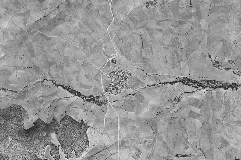 Ortofoto de 1956-1957 del núcleo de Alarba