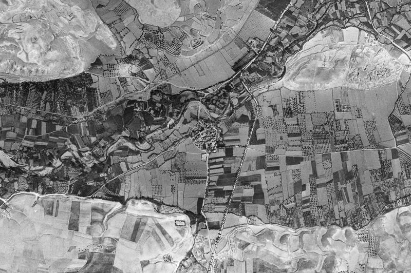 Ortofoto de 1956-1957 del núcleo de Alberite de San Juan