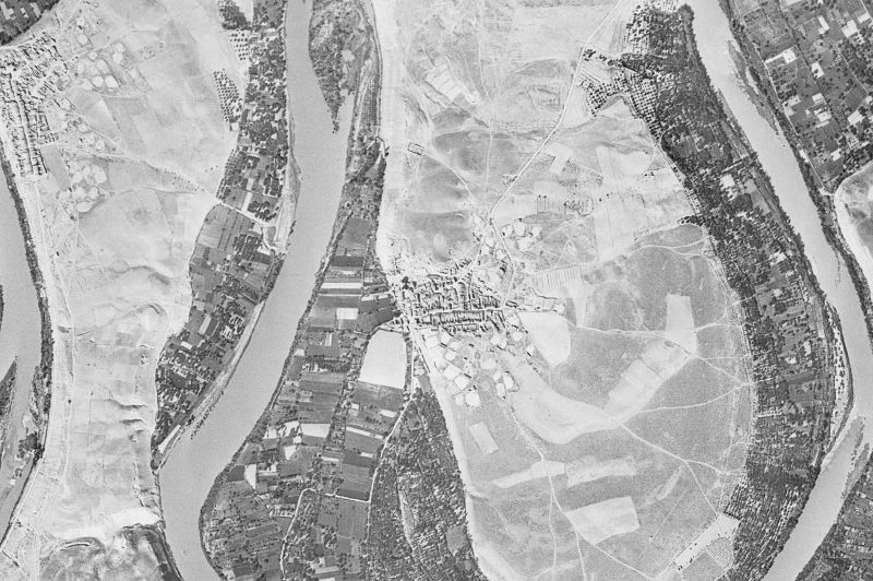 Ortofoto de 1956-1957 del núcleo de Alborge