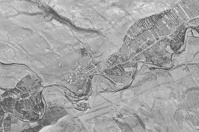 Ortofoto de 1956-1957 del núcleo de Almochuel