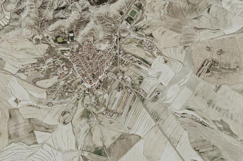 Ortofoto actual del núcleo de La Almolda