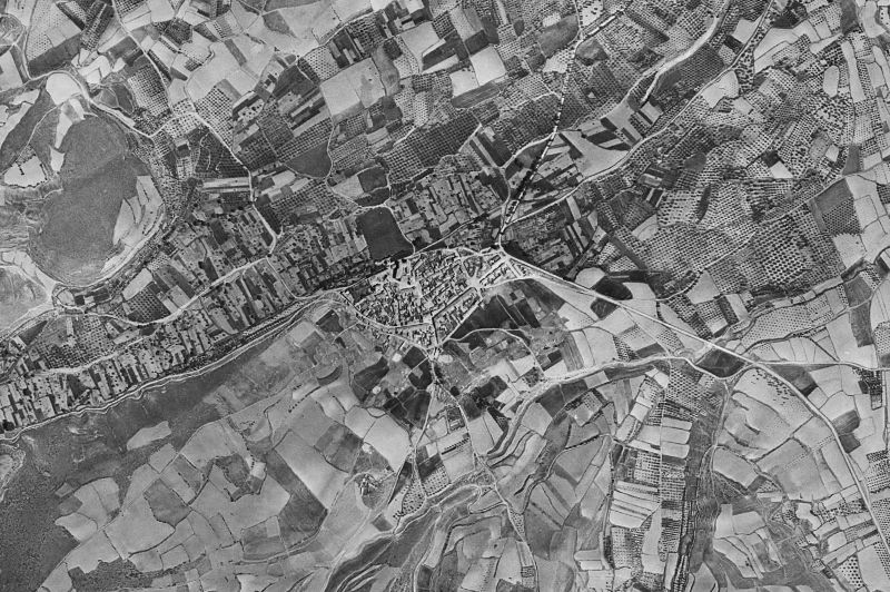 Ortofoto de 1956-1957 del núcleo de Ambel