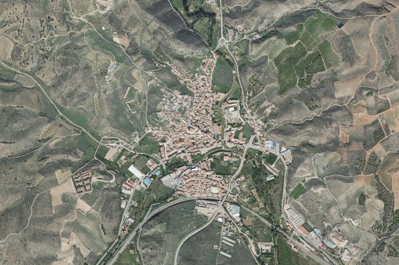 Ortofoto actual del núcleo de Ateca