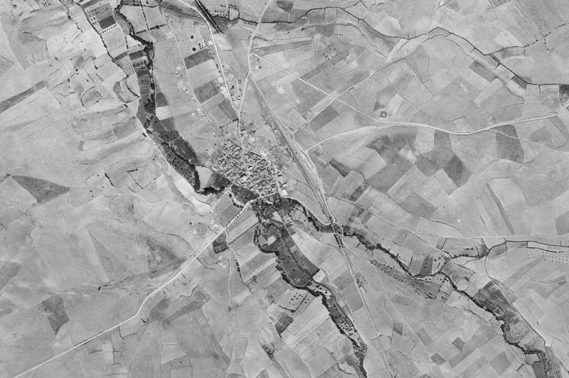 Ortofoto de 1956-1957 del núcleo de Badules